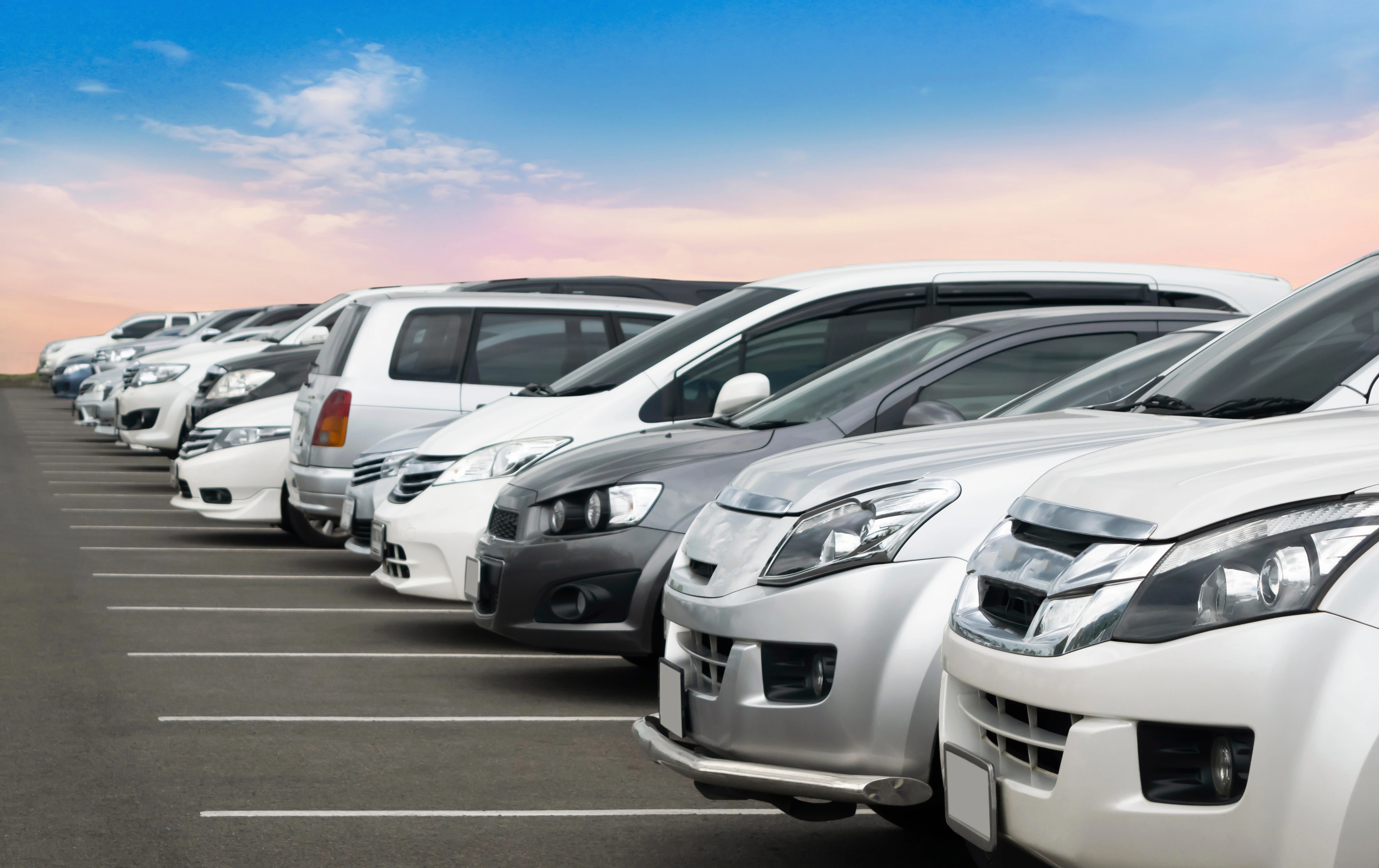 Row of cars